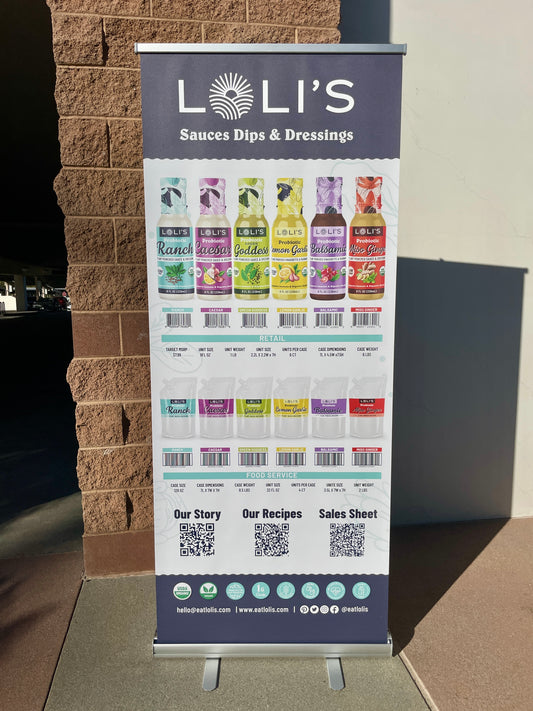 Aluminum Roll Up Banner + Stand