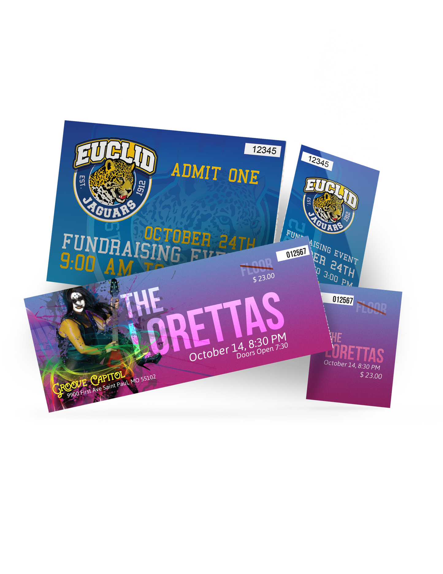 Event Tickets With Variable Numbering