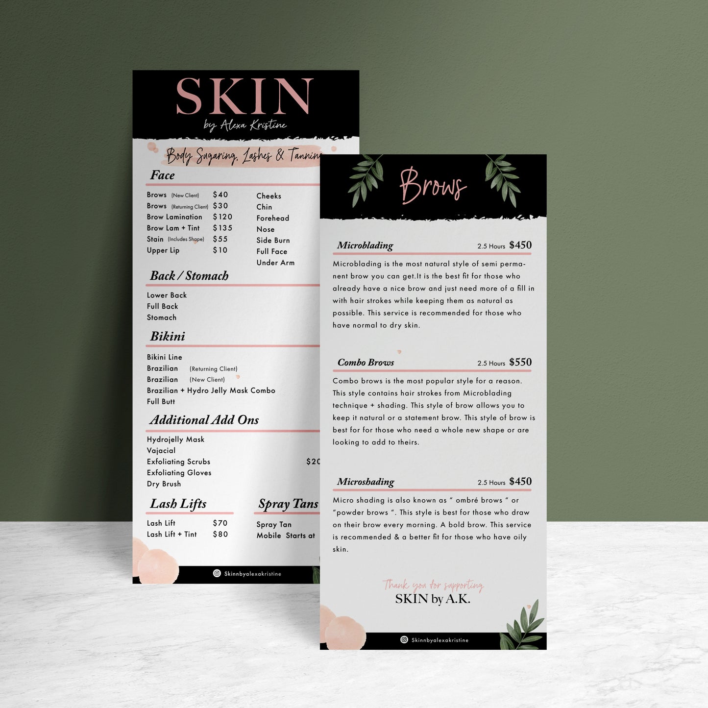 Menu (4x9) - Golden State Print