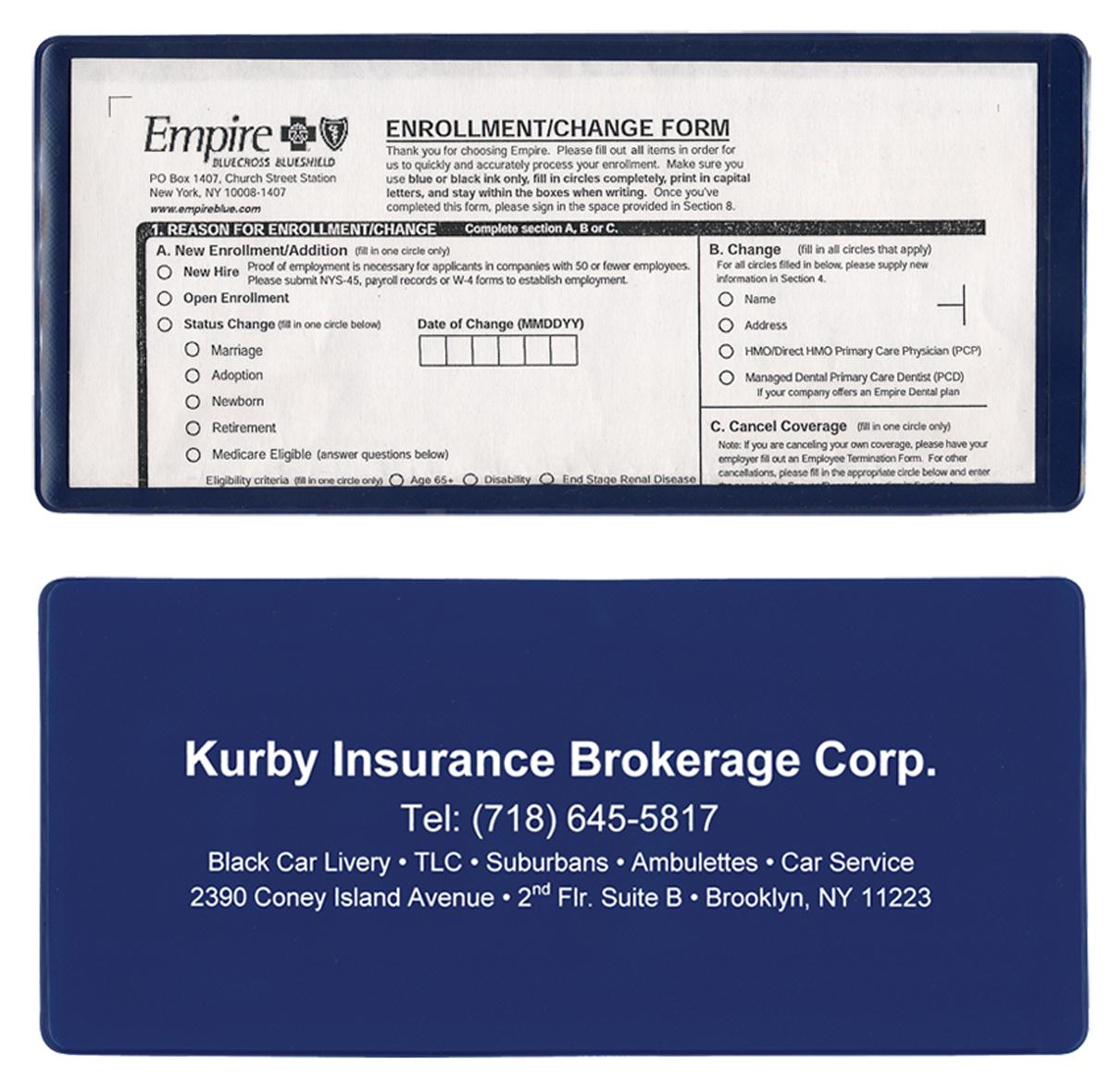 Large Insurance Policy Holder (open on short side) - Golden State Print