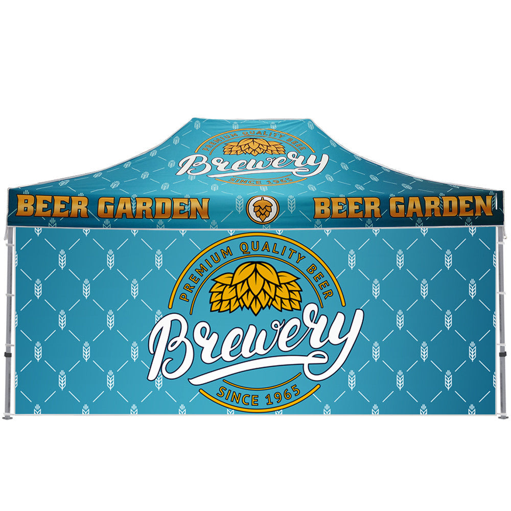 Event Tent 15Ft w/ Aluminum Frame - Golden State Print