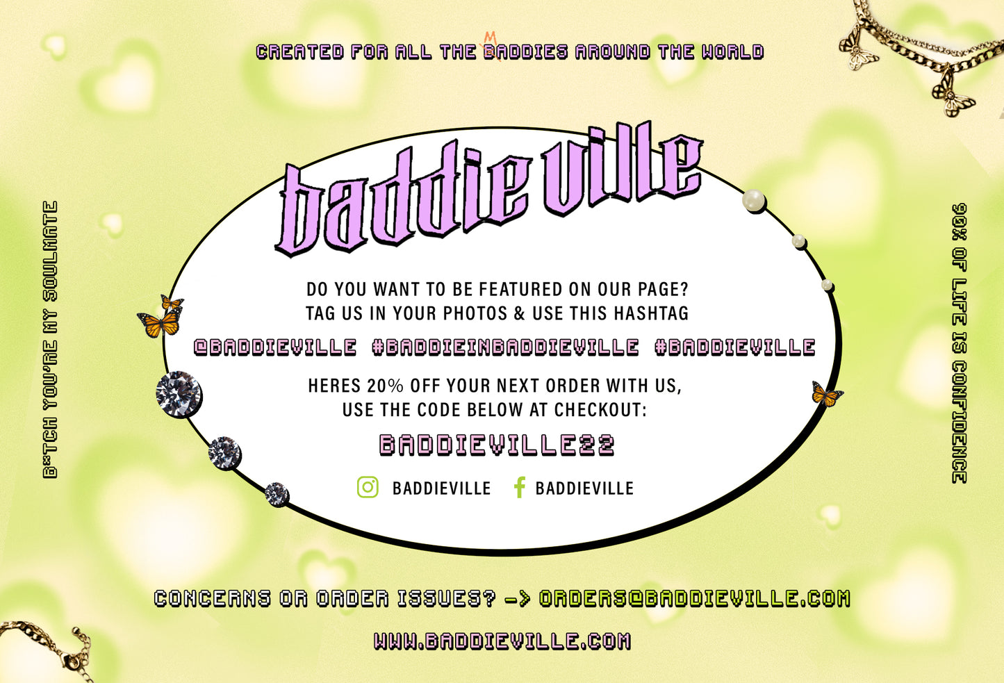 Silk Postcard w Spot UV (Baddieville) - Golden State Print