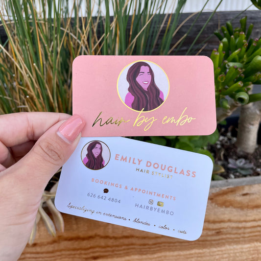 Foil Business Cards - Golden State Print