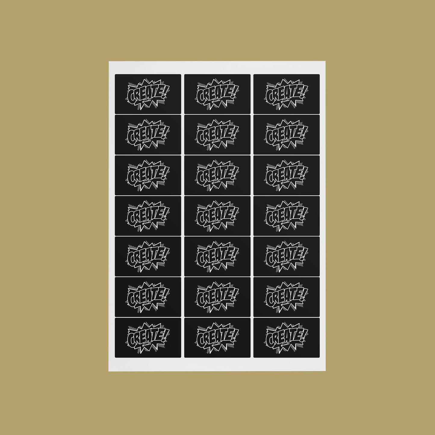 Label Sheet (Pure by Soulective) - Golden State Print