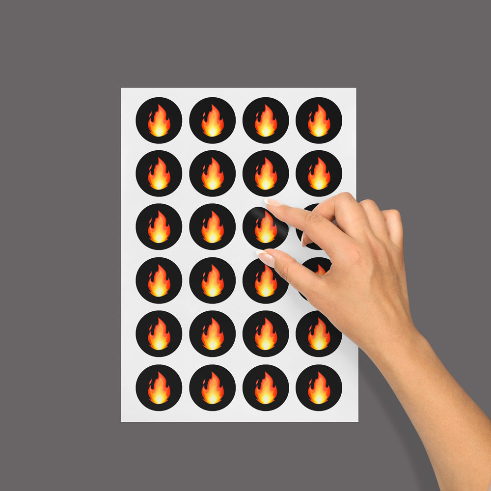 Label Sheet (🔥 Fire ) - Golden State Print