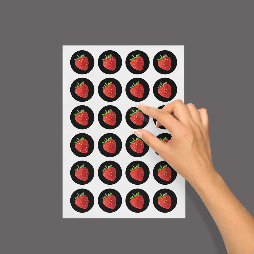 Label Sheet (Strawberry) - Golden State Print