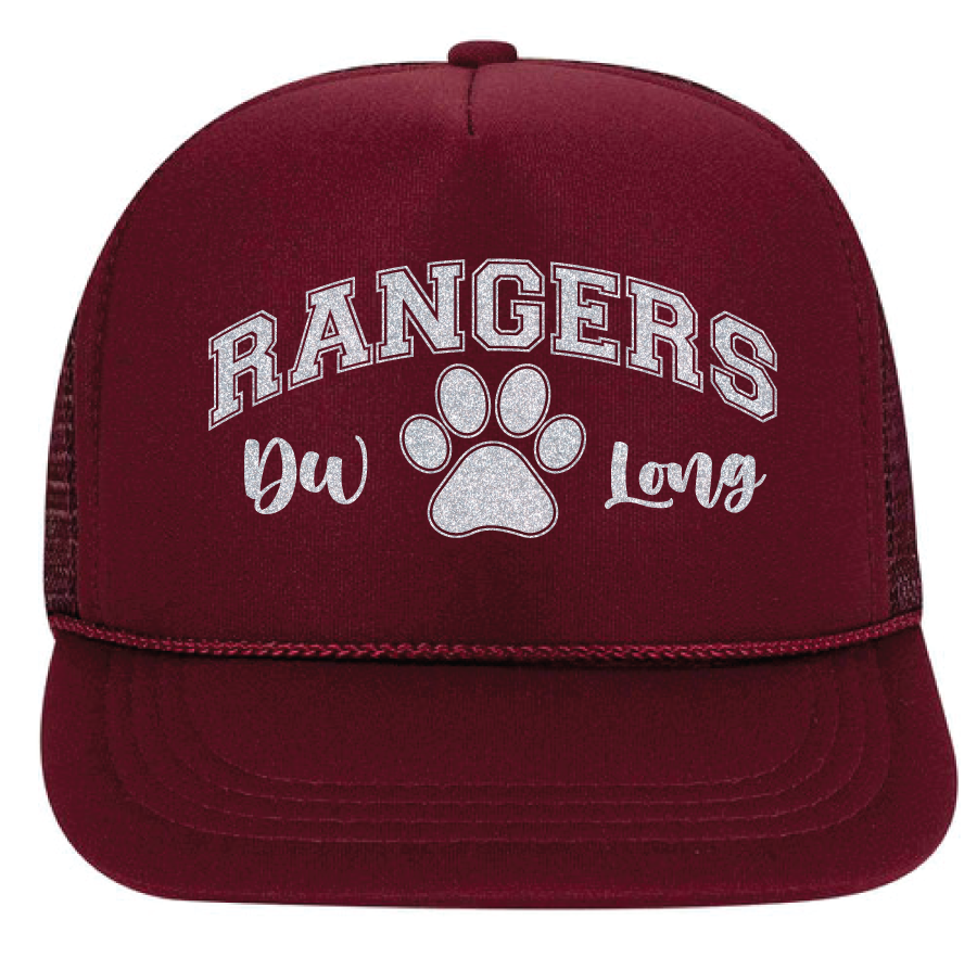 D.W. Long Rangers Maroon + Glitter Hat - Golden State Print