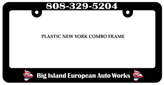 Combo Plastic Frame (NY State Style) - Golden State Print