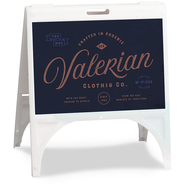 Sidewalk Signs - QuikSign® AFrame - (24"x18") - Golden State Print