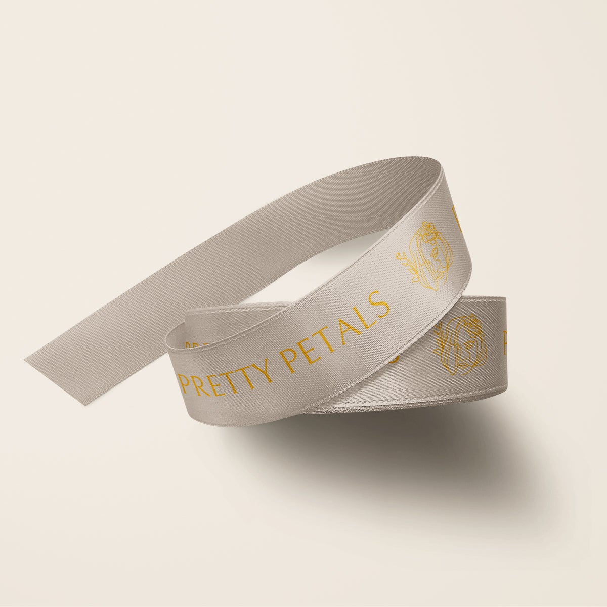 Personalized Satin Ribbon 7/8" - Golden State Print