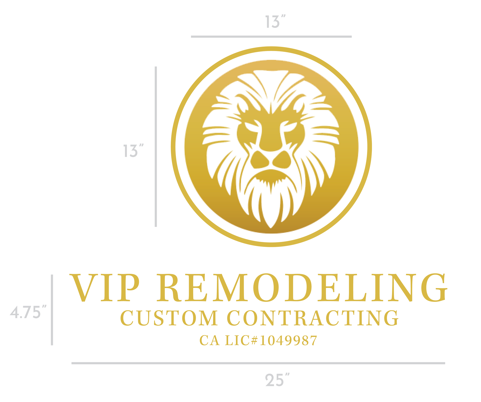 Vehicle Graphics, Set of 4 (Gold Foil) - Golden State Print