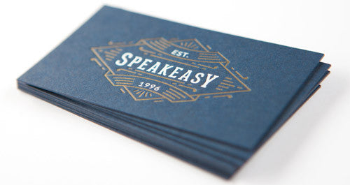 Foil Business Cards on 32PT Uncoated Paper - Golden State Print