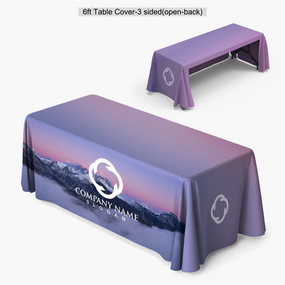 6 ft. 3-Sided Regular Stretch Table Throw