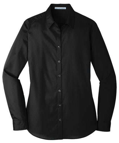 LW100 Port Authority® Women's Long Sleeve Carefree Poplin Shirt
