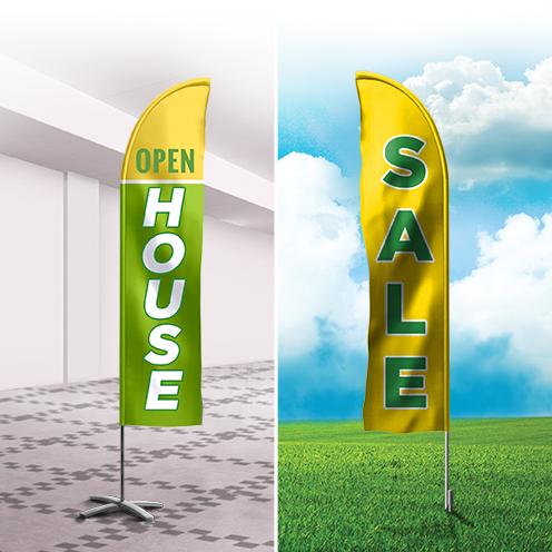 Feather Flag - Golden State Print