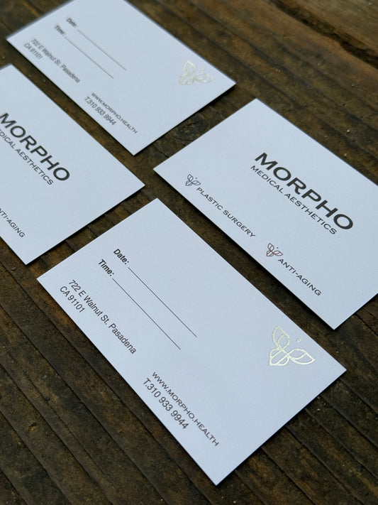 Foil Business Cards on Uncoated Paper