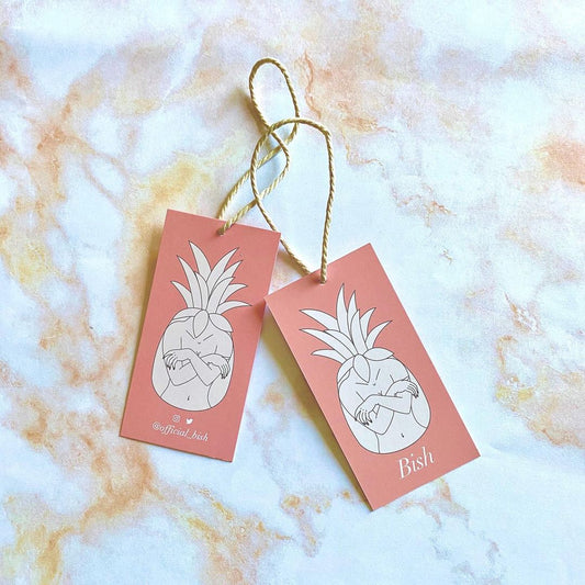 Raised UV on 1 side Hangtag (1.5 x 3.5) - Golden State Print