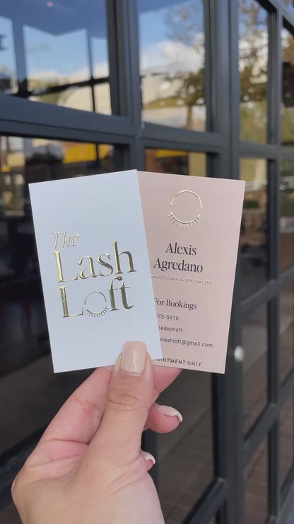 Raised Foil Business Cards