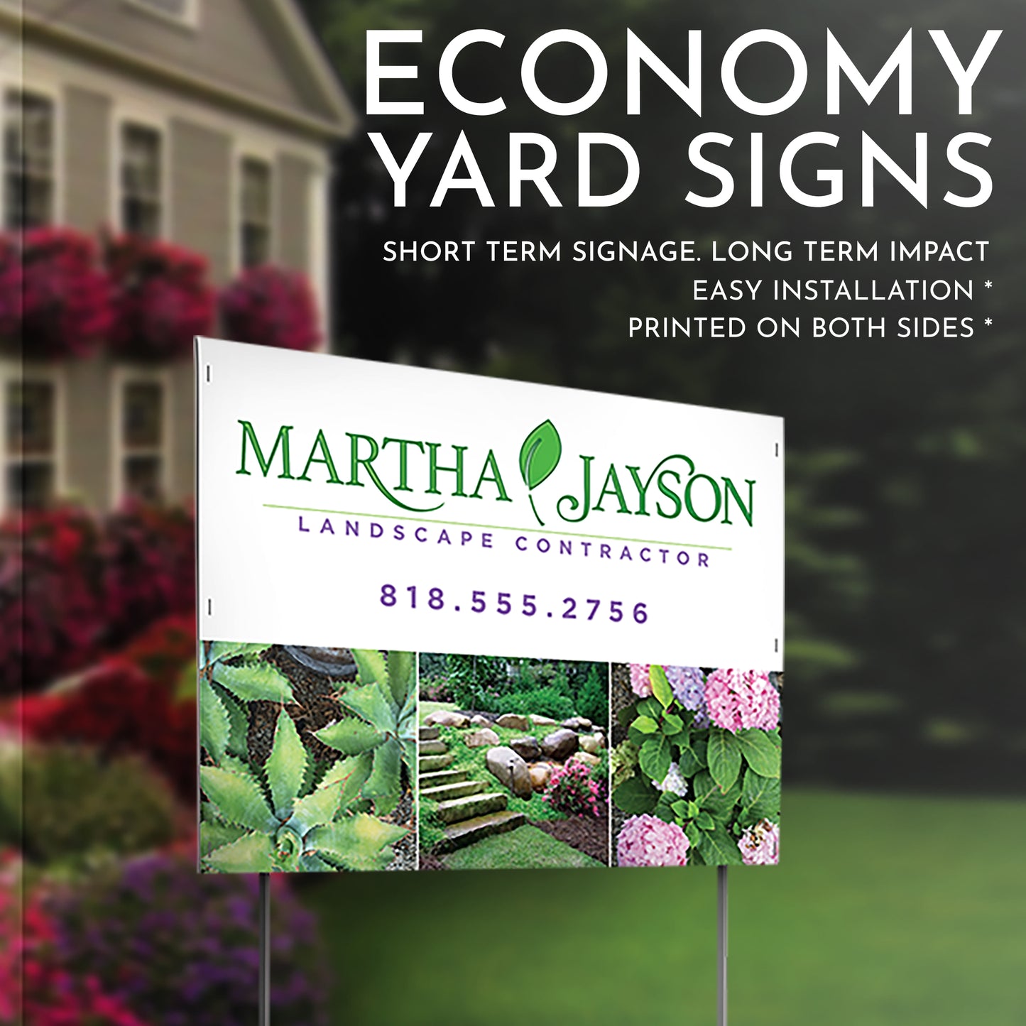 Economy Yard Sign - Golden State Print