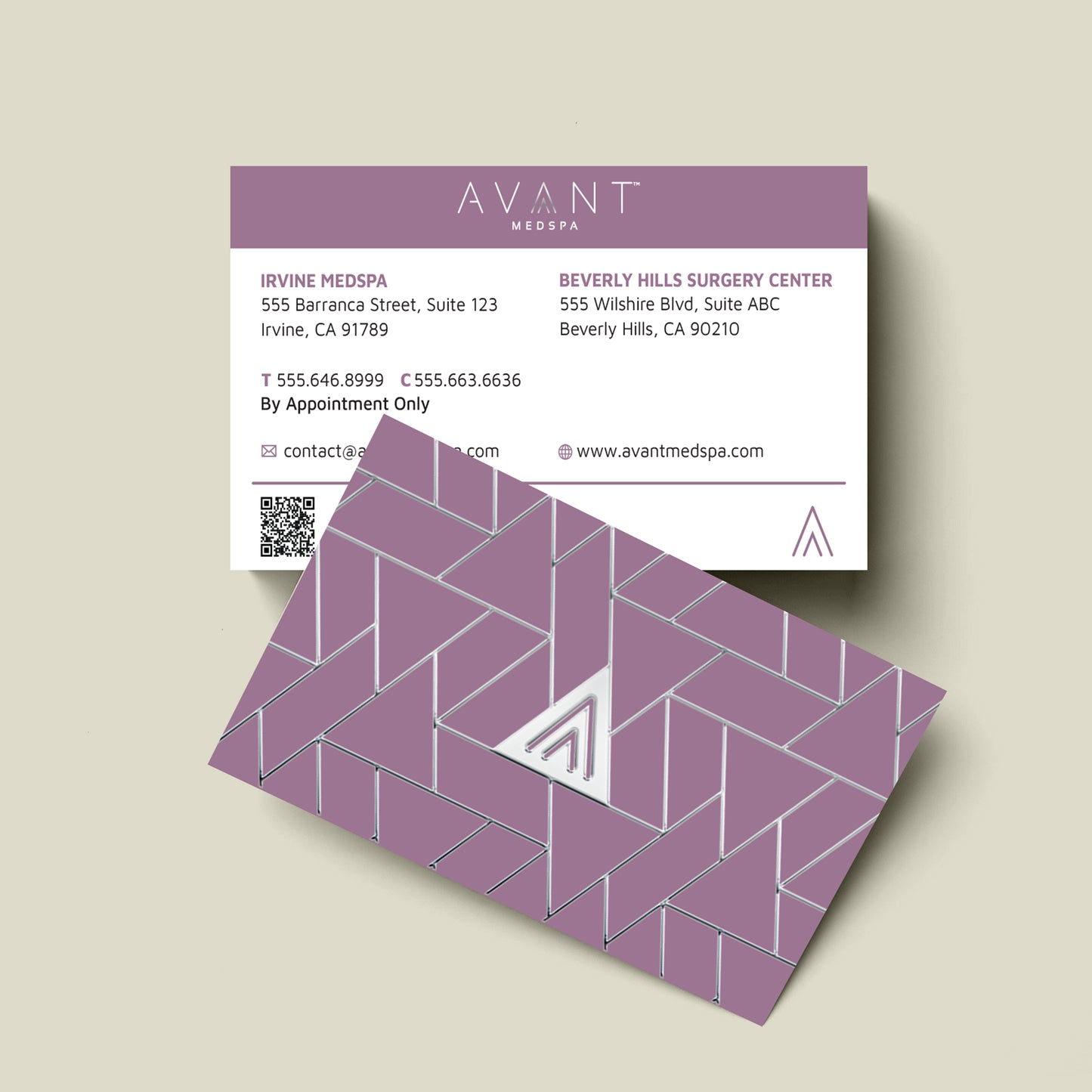Raised Foil Business Cards