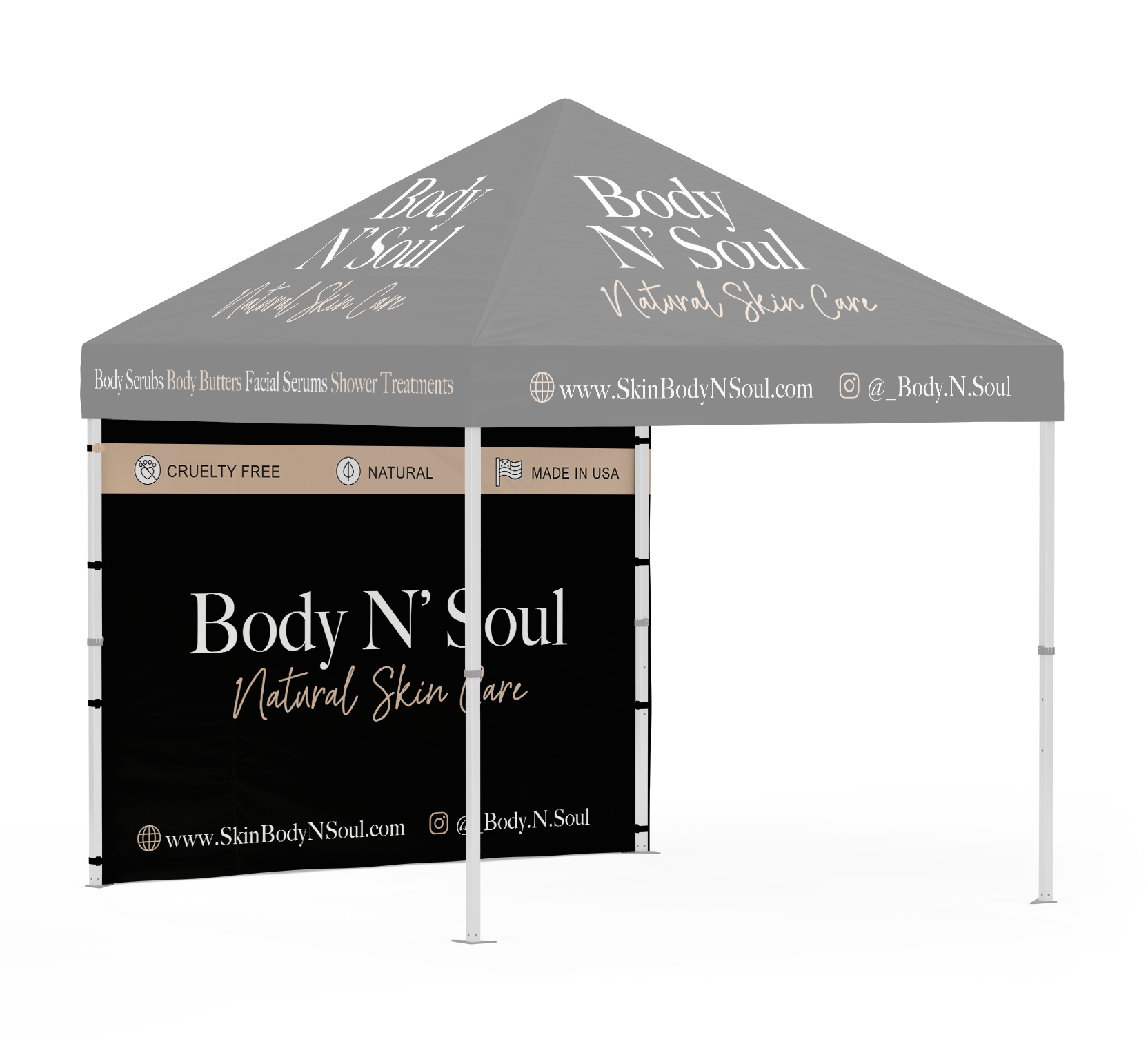 Tent Backwall - Golden State Print