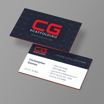 Painted Edge Business Card - Golden State Print