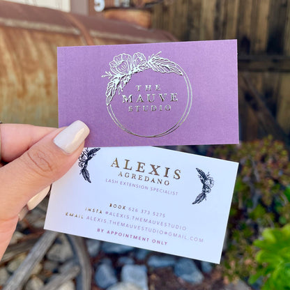 Raised Foil Business Cards - Golden State Print