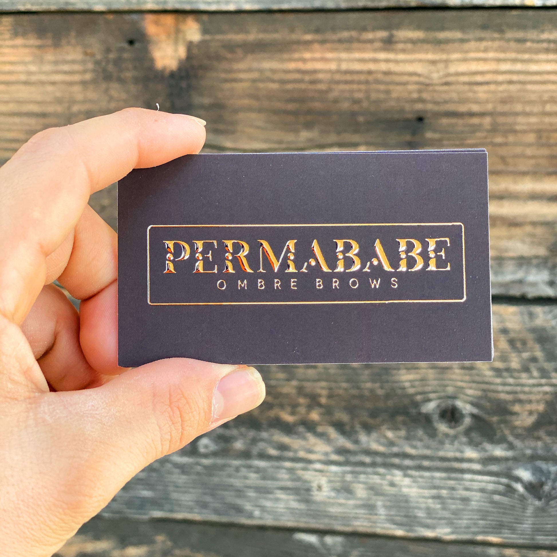 Raised Foil Business Cards - Golden State Print