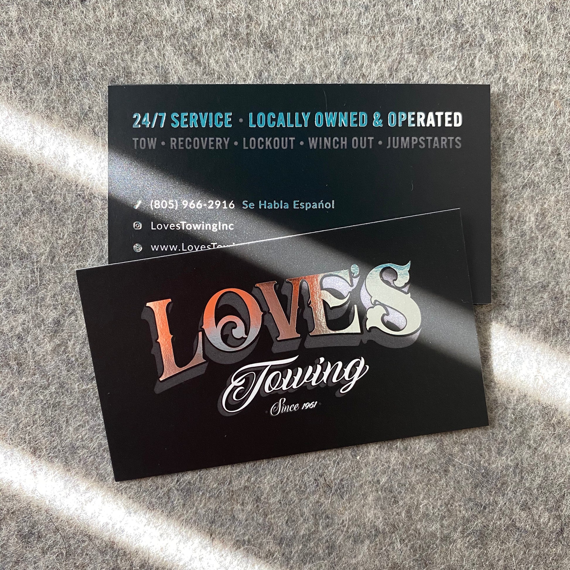 Foil Business Cards - Golden State Print