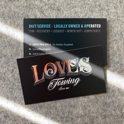 Foil Business Cards - Golden State Print