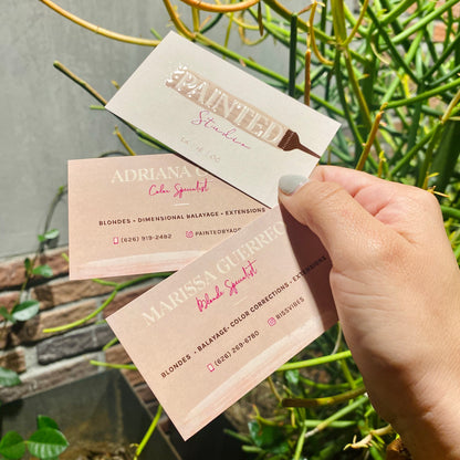 Raised Spot UV Business Cards - Golden State Print