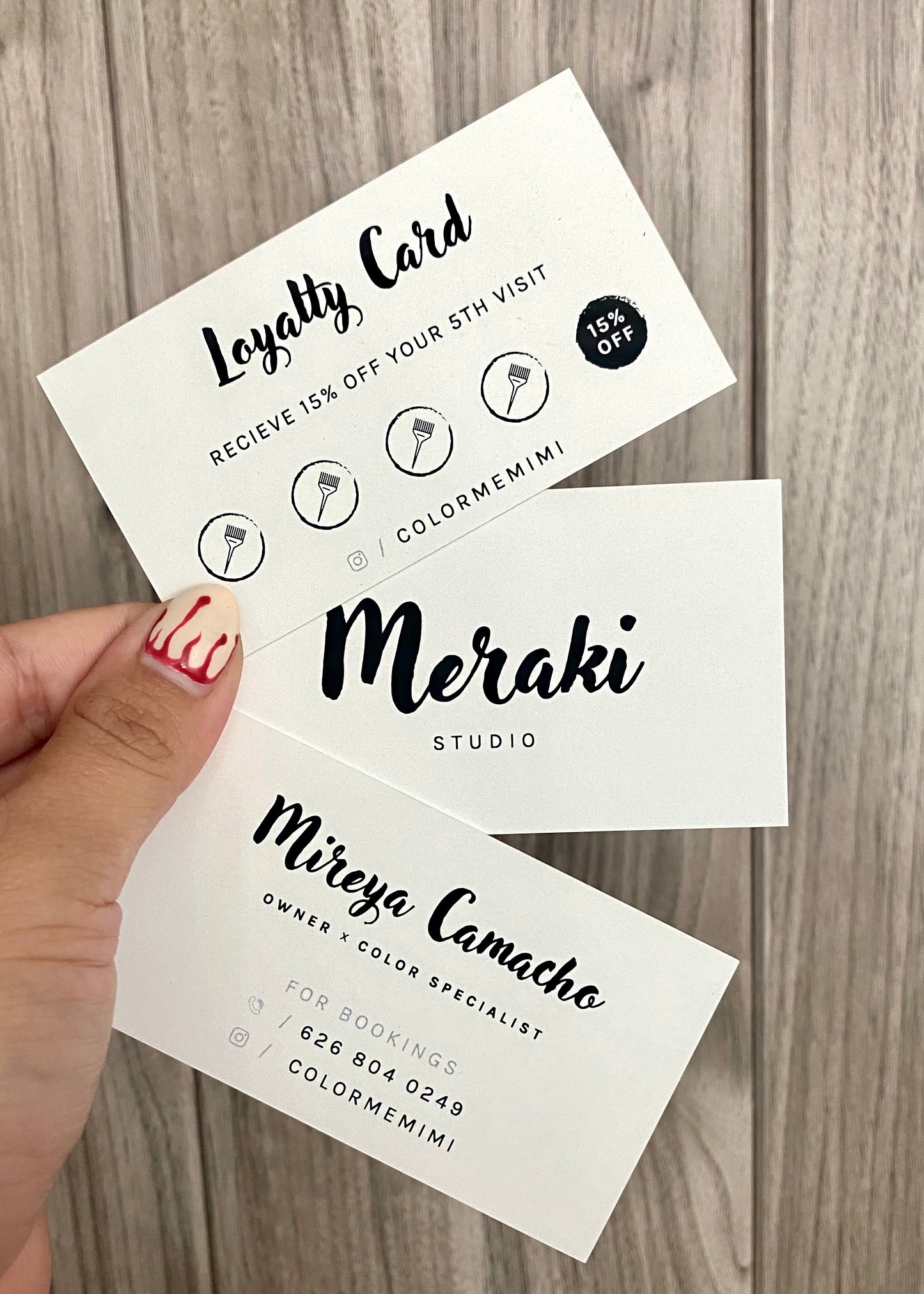 Suede Business Cards - Golden State Print