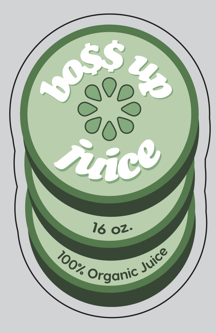 Bo$$ Up Juice Roll Label - Golden State Print
