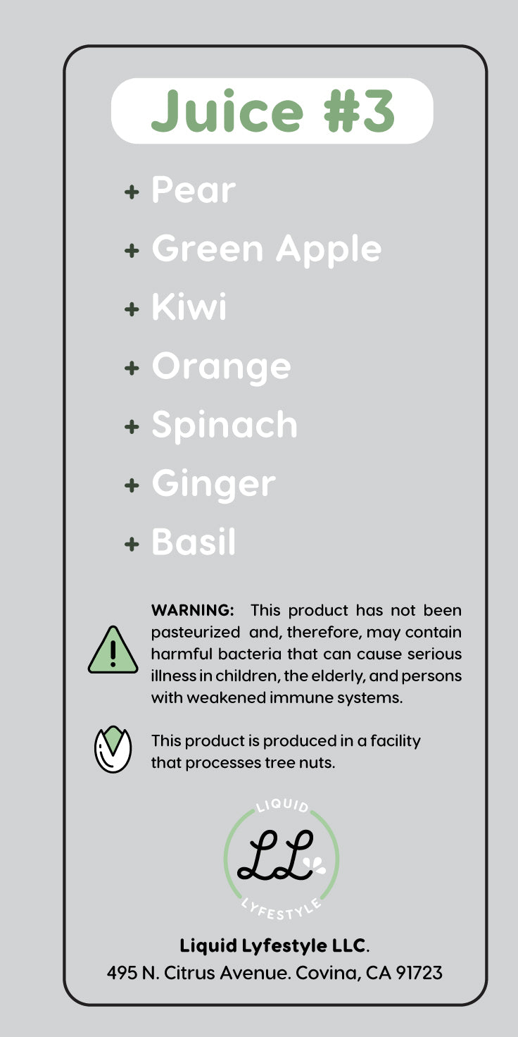 Juice 3 Roll Labels - Golden State Print