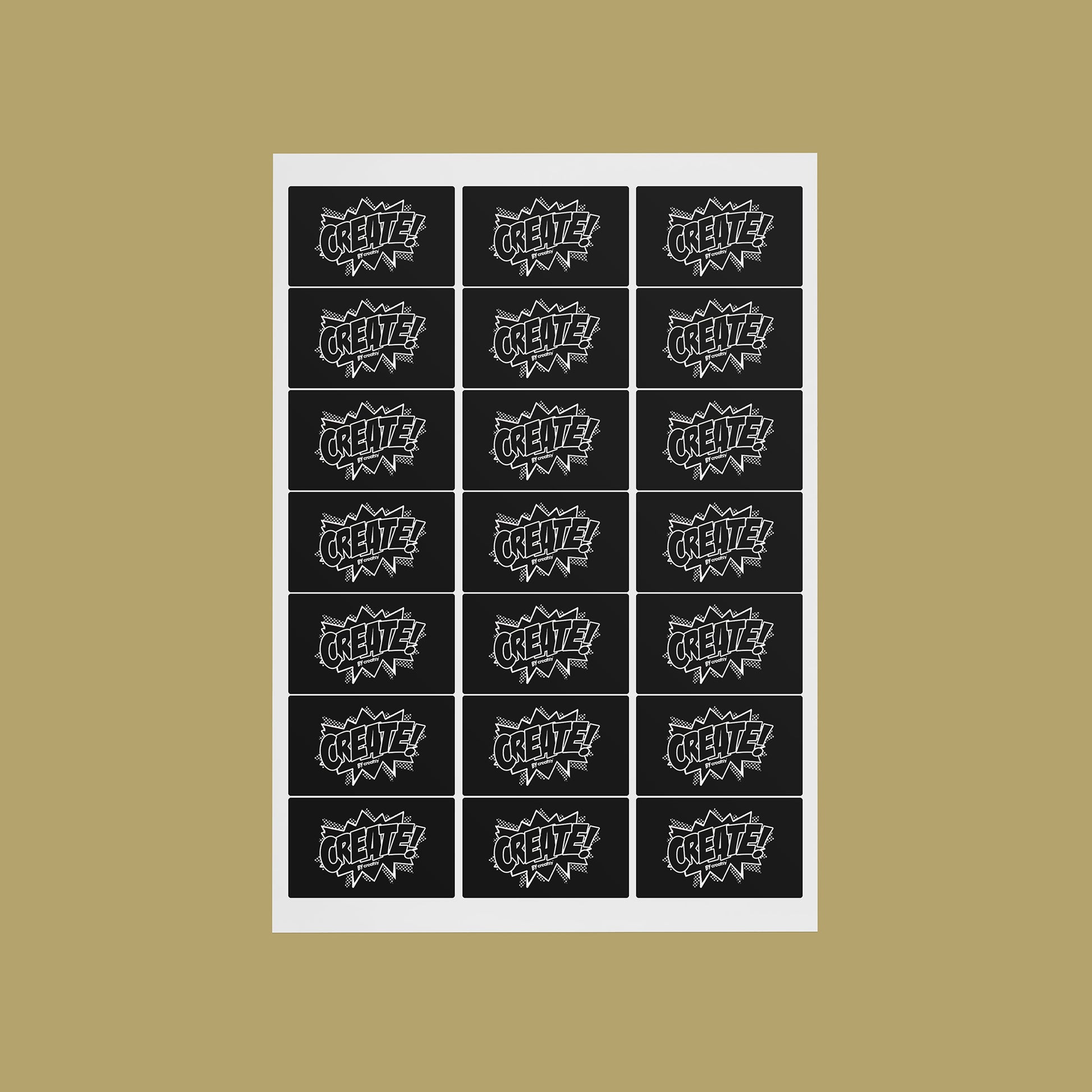 Label Sheet (Pure by Soulective) - Golden State Print