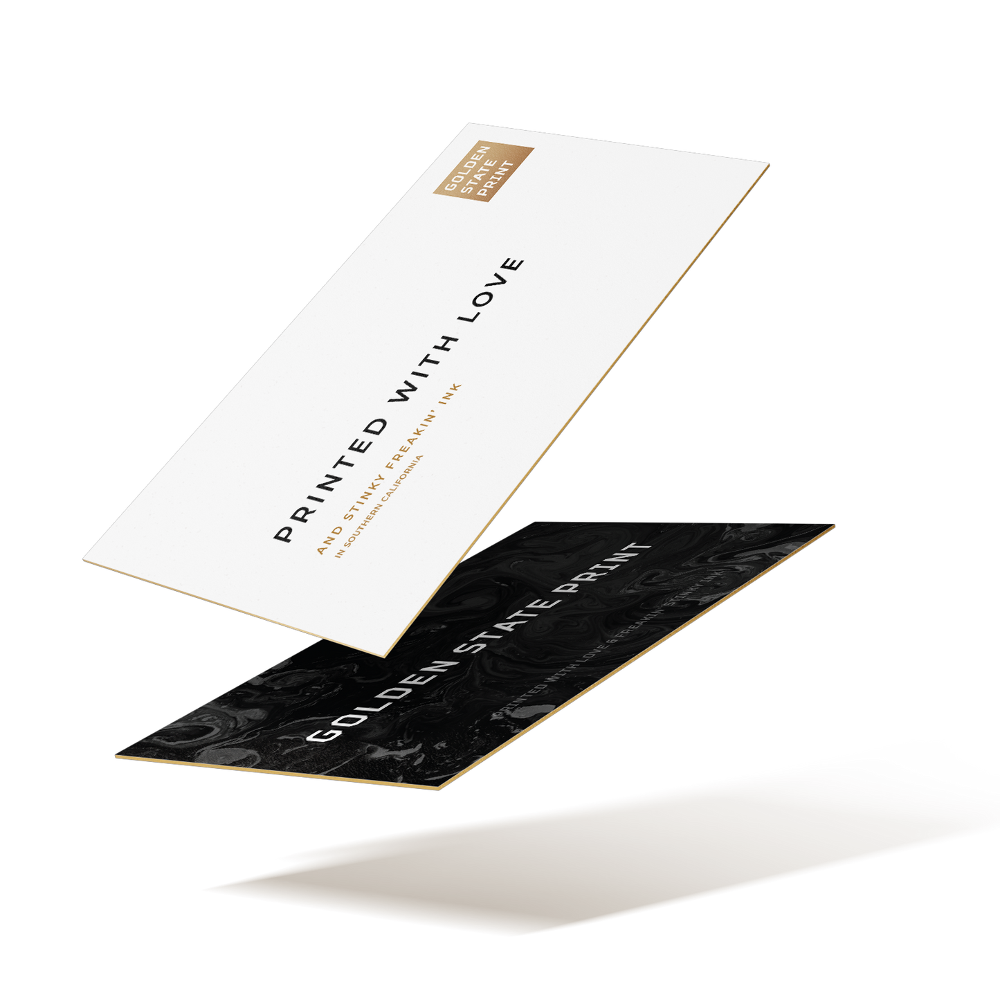 Painted Edge Business Card - Golden State Print