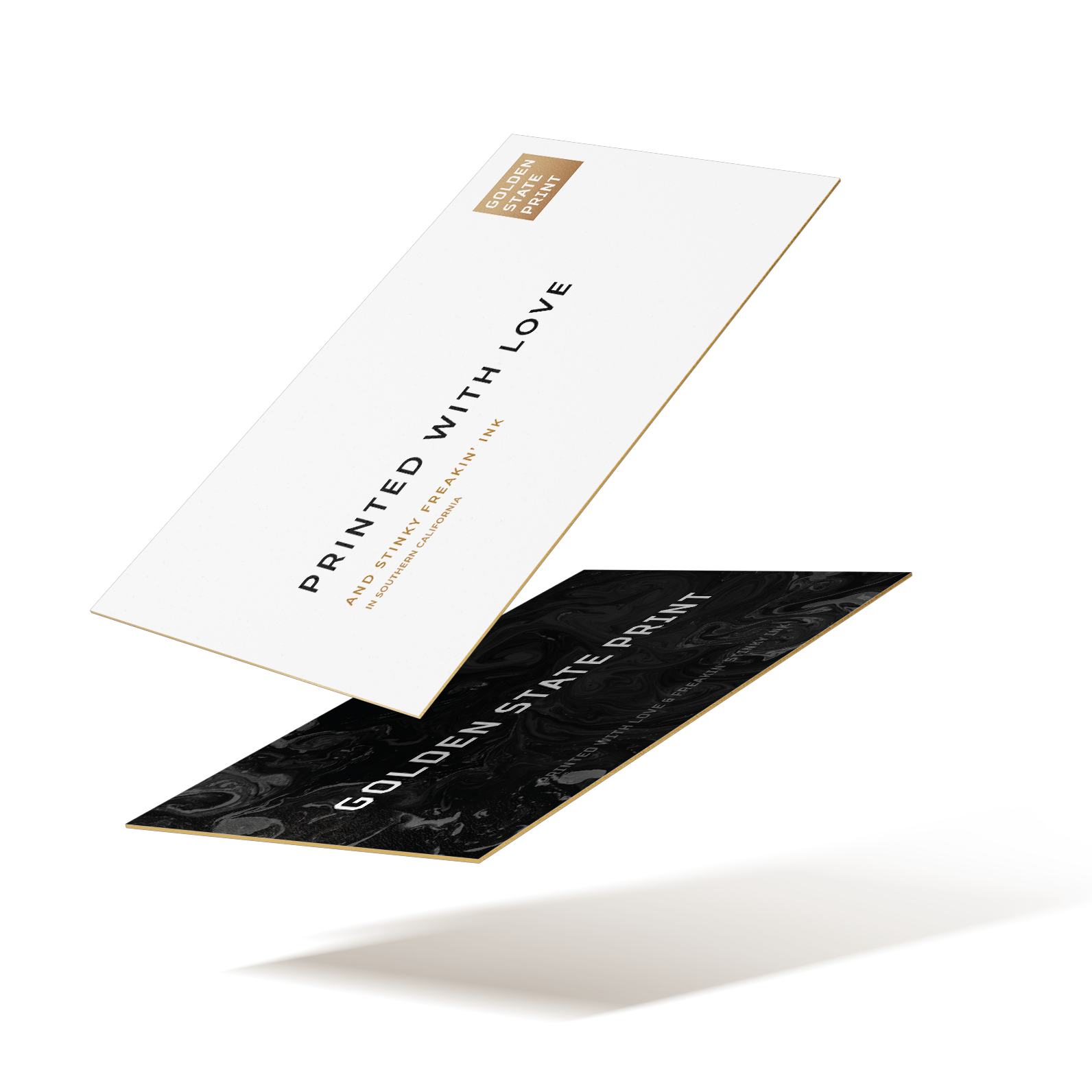 Painted Edge Business Card - Golden State Print