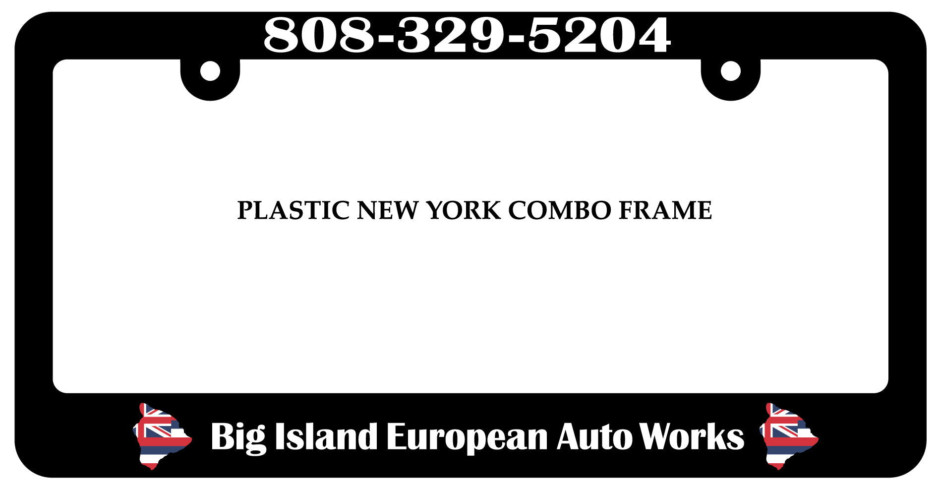 Combo Plastic Frame (NY State Style) - Golden State Print