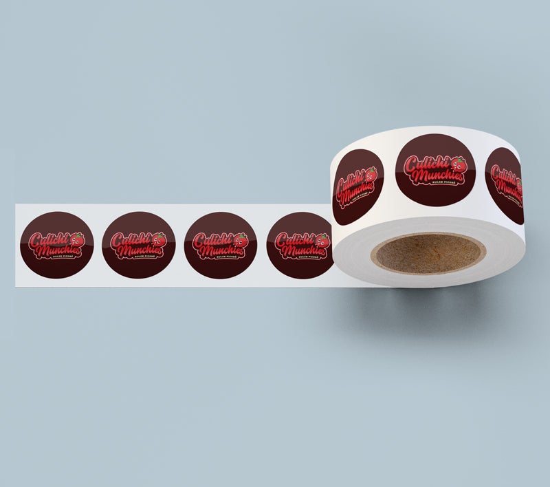 Roll Label on Semi-Glossy White Paper - Golden State Print