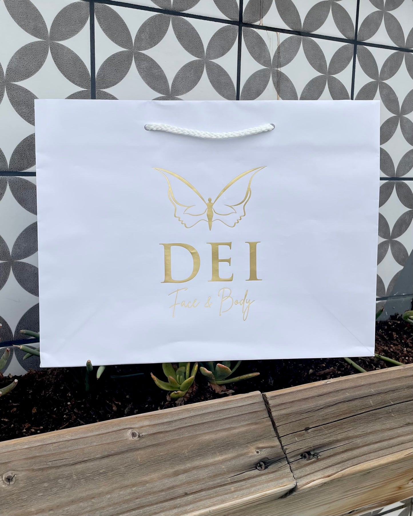 Matte Shopping Bag - Lite Series (13x5x10) - Golden State Print