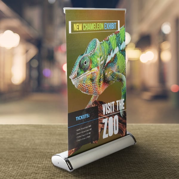 Table Top Banner Stand - Golden State Print